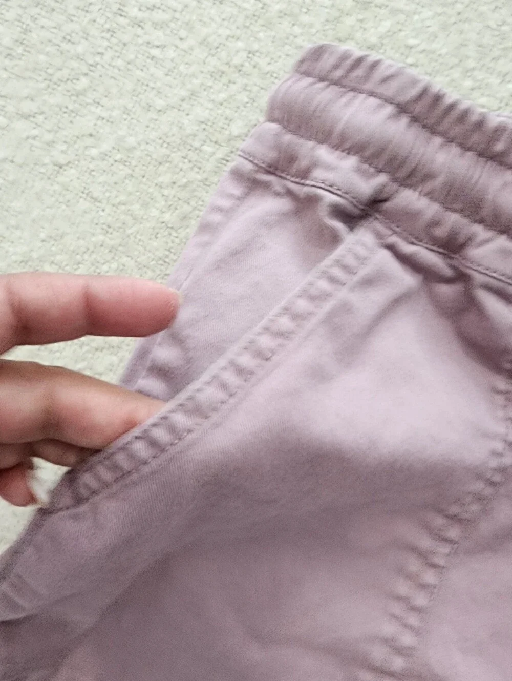 Mini Boden Girls Mauve Pink Elastic Waist Utility Pants 11Y